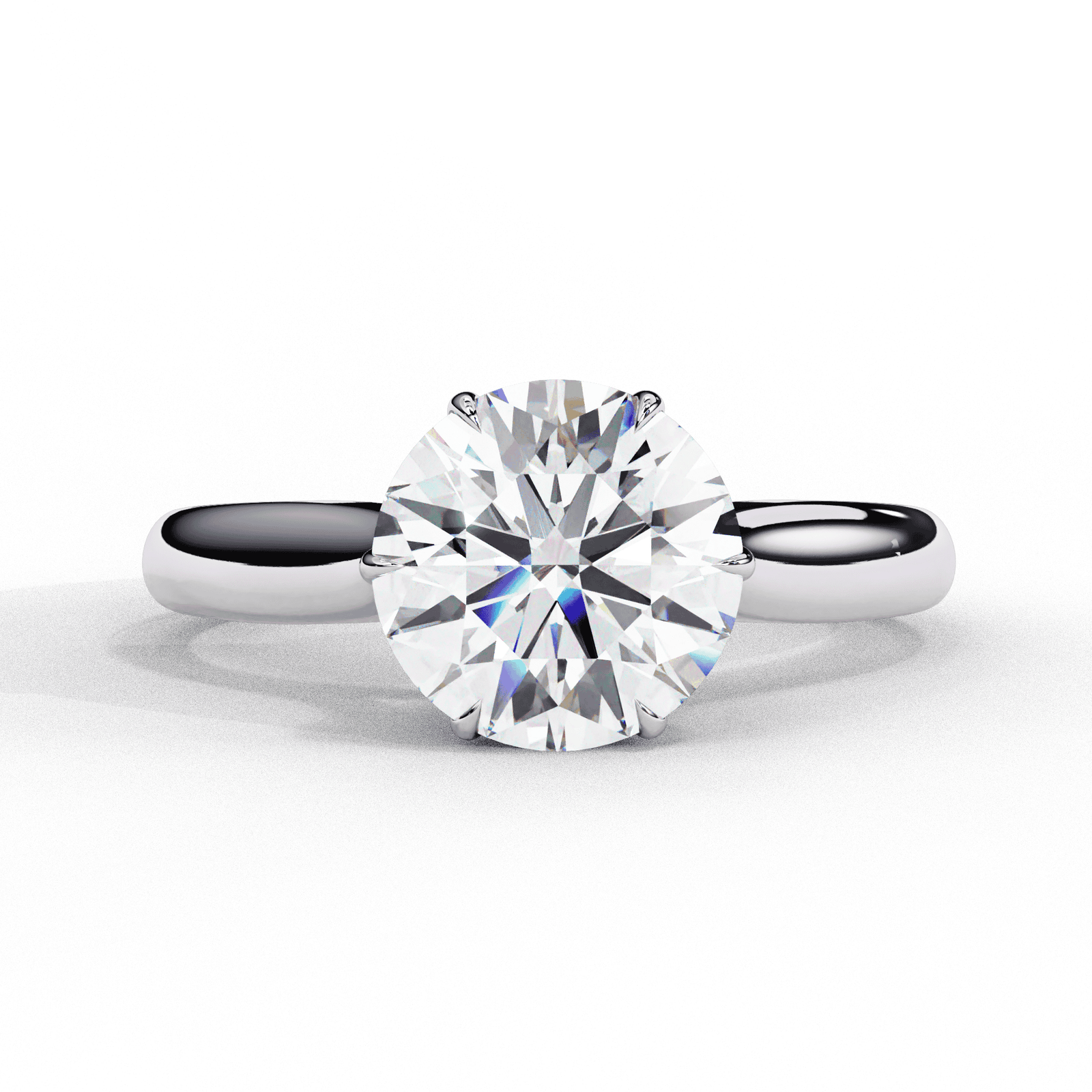 Round Brilliant Solitaire Diamond Engagement Ring